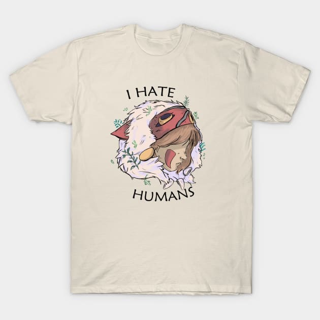 I Hate Humans T-Shirt by Rosbel